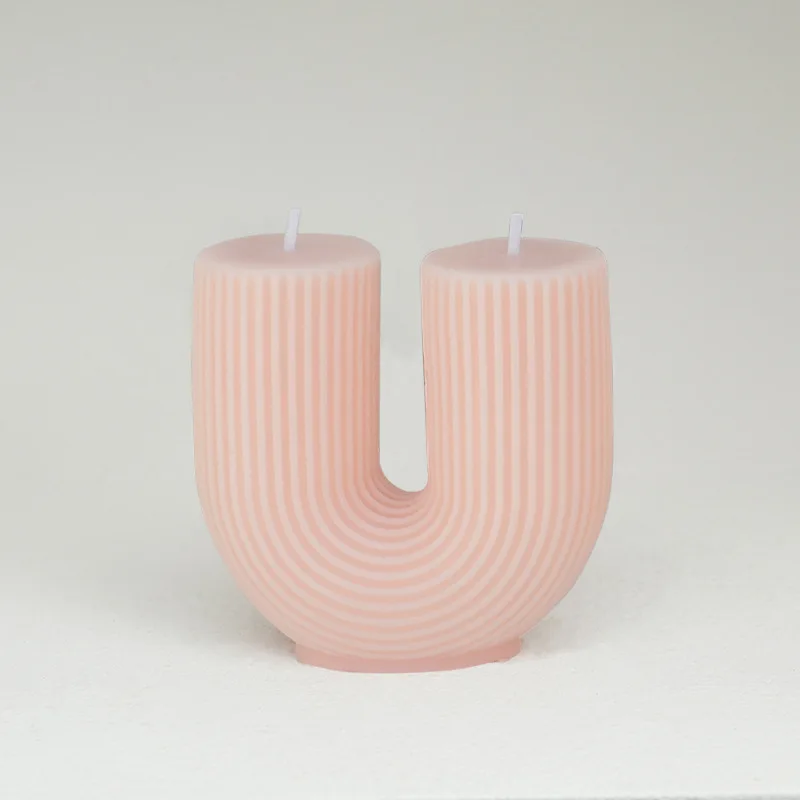 bougies parfumées géométriques en forme de u pour décoration intérieure - Image 20