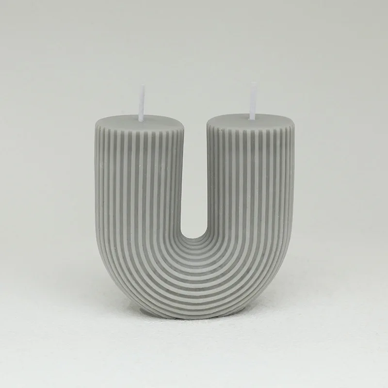 bougies parfumées géométriques en forme de u pour décoration intérieure - Image 15