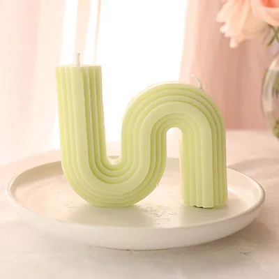 bougies parfumées géométriques en forme de u pour décoration intérieure - Image 21