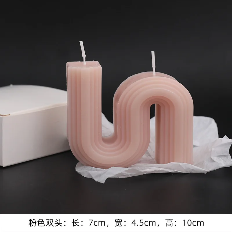 bougies parfumées géométriques en forme de u pour décoration intérieure - Image 8