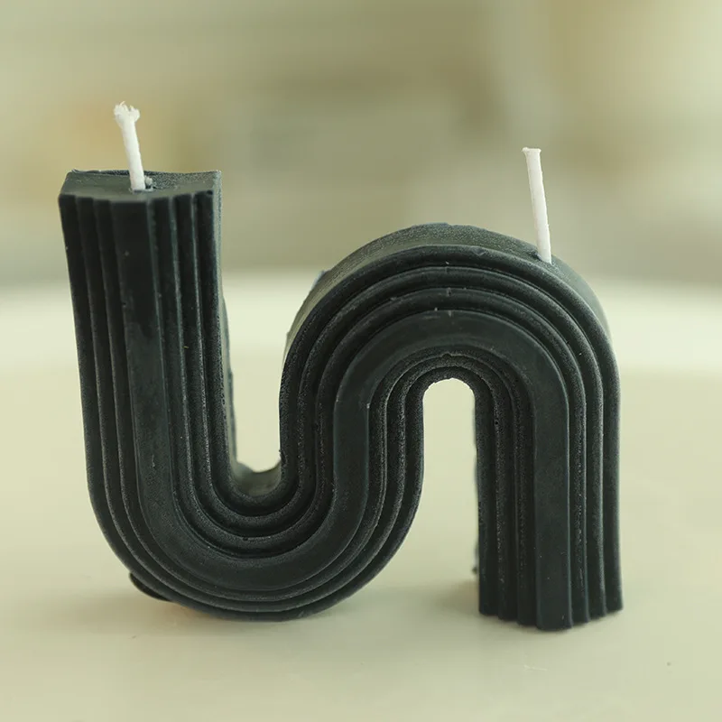 bougies parfumées géométriques en forme de u pour décoration intérieure - Image 9