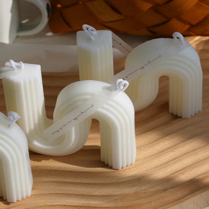 bougies parfumées géométriques pour décoration et cadeaux divers - Image 3