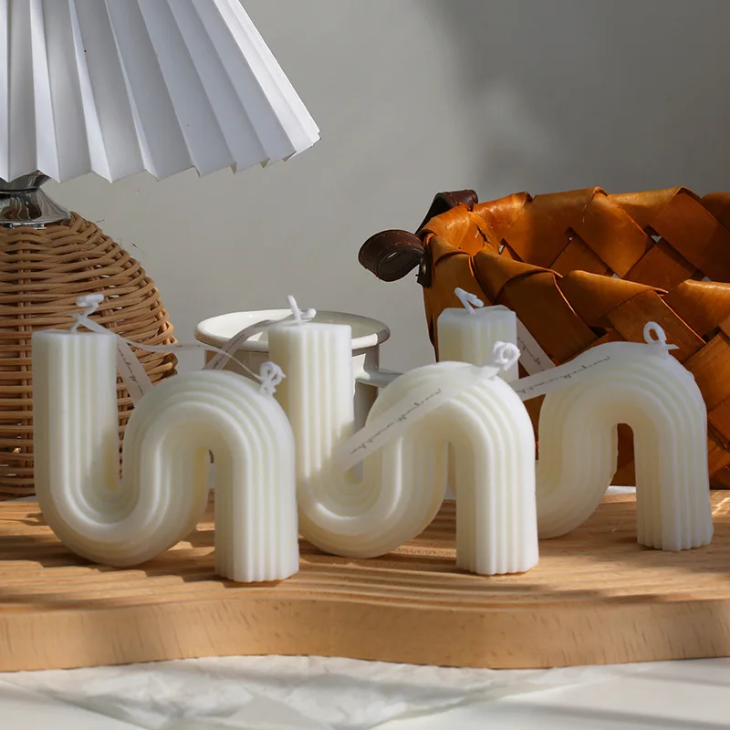 bougies parfumées géométriques pour décoration et cadeaux divers - Image 4