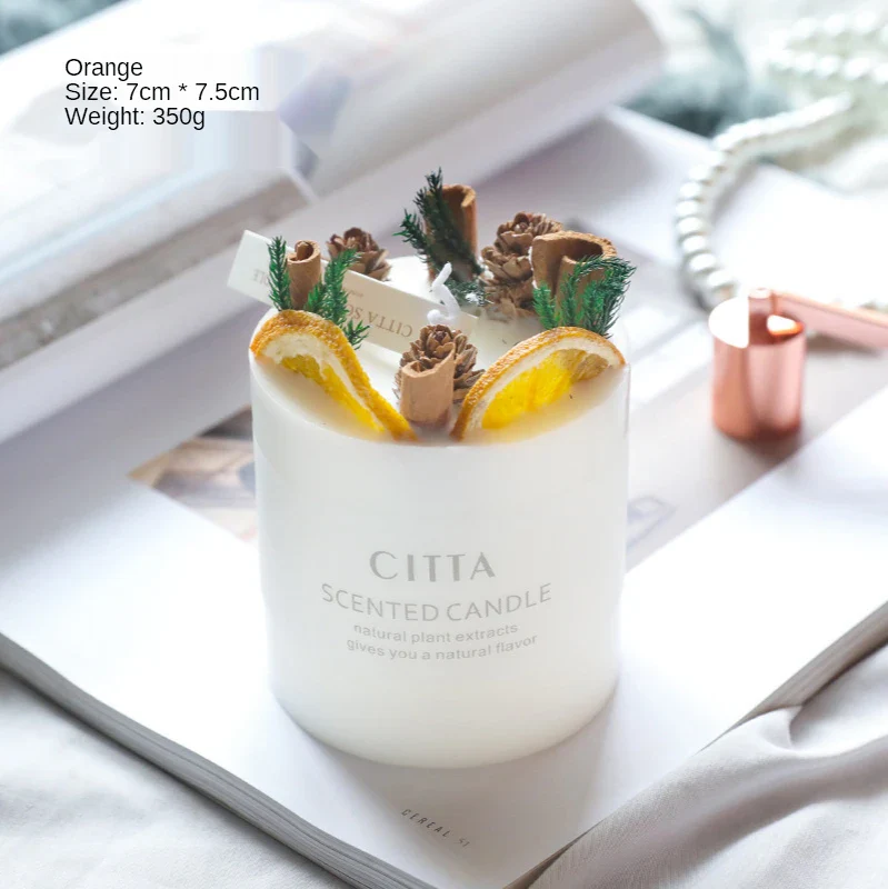 bougies parfumées romantiques aux fleurs séchées pour intérieur - Image 9
