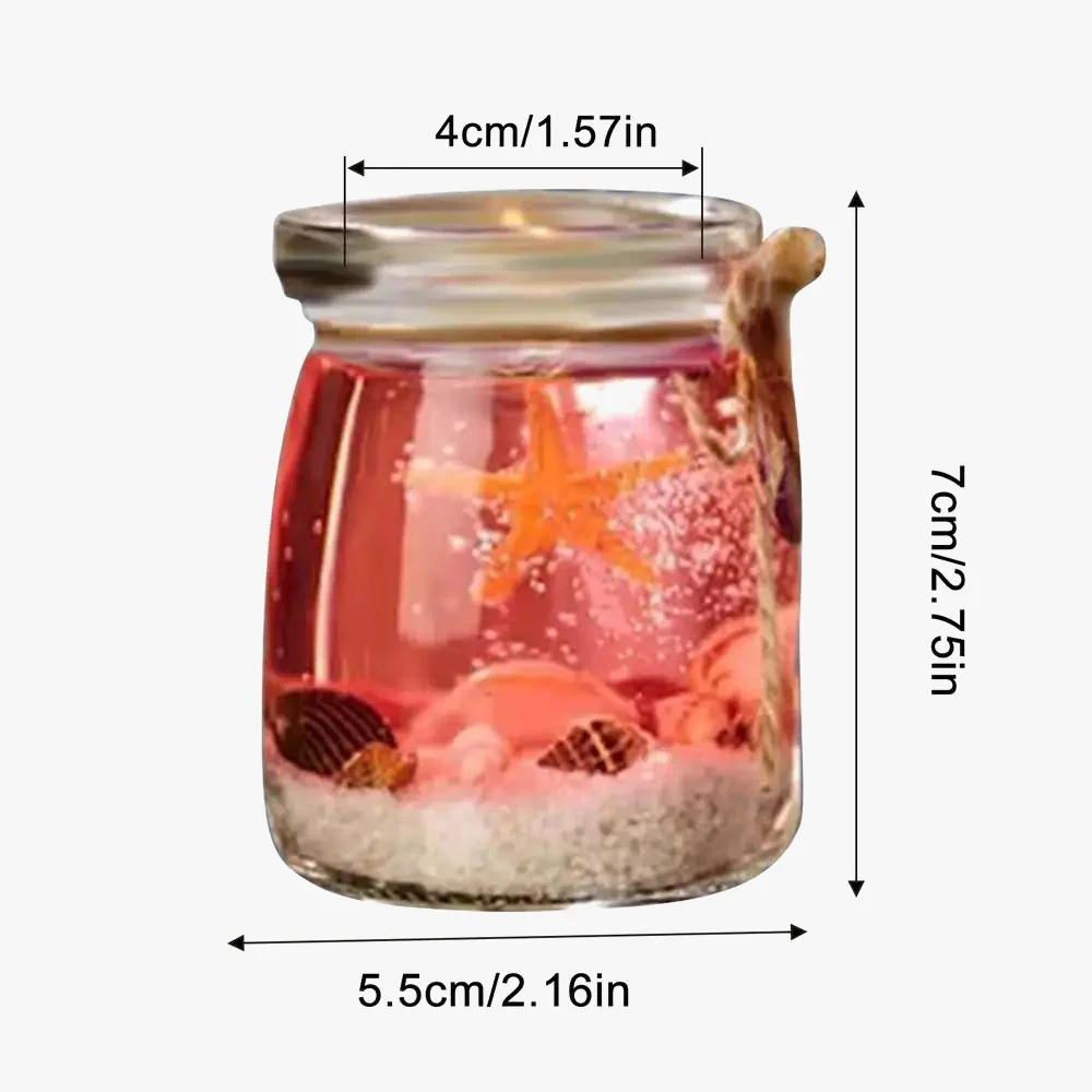 bougies parfumées thème marin gel cire pour aromathérapie et décoration - Image 10