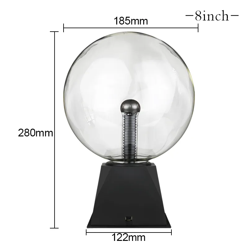 Boule de Plasma lampe tactile en cristal magique 220V LED veilleuse enfant veilleuse anniversaire noël enfants décor cadeau éclairage - Image 11