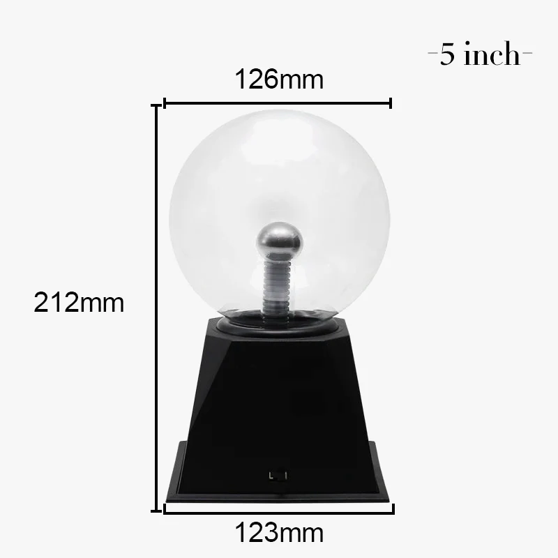 Boule de Plasma lampe tactile en cristal magique 220V LED veilleuse enfant veilleuse anniversaire noël enfants décor cadeau éclairage - Image 8