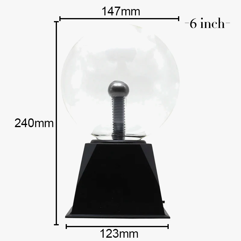 Boule de Plasma lampe tactile en cristal magique 220V LED veilleuse enfant veilleuse anniversaire noël enfants décor cadeau éclairage - Image 9
