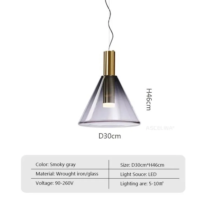 Boule nordique verre suspension LED couleur lampe translucide pour salon salle à manger Bar chambre chevet Luminaires décoratifs - Image 12