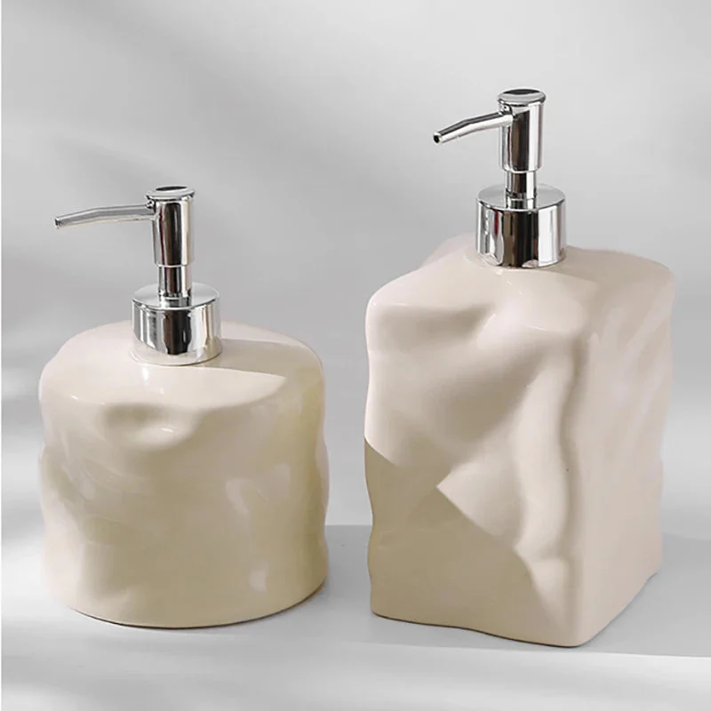 bouteille en céramique 600 ml pour lotion et savon désinfectant - Image 2