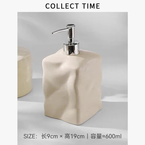 bouteille en céramique 600 ml pour lotion et savon désinfectant - Image 5