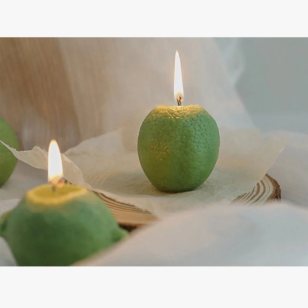 cadeau parfumé bougie citron décorative pour anniversaire fait main - Image 2