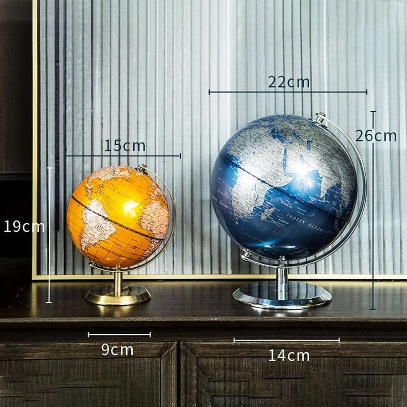 carte du globe rétro pour décoration éducative et géographique - Image 4