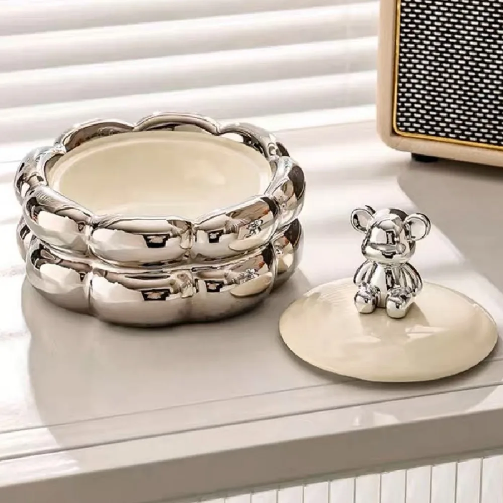 cendrier luxe ours créatif avec couvercle anti-cendres volantes - Image 10