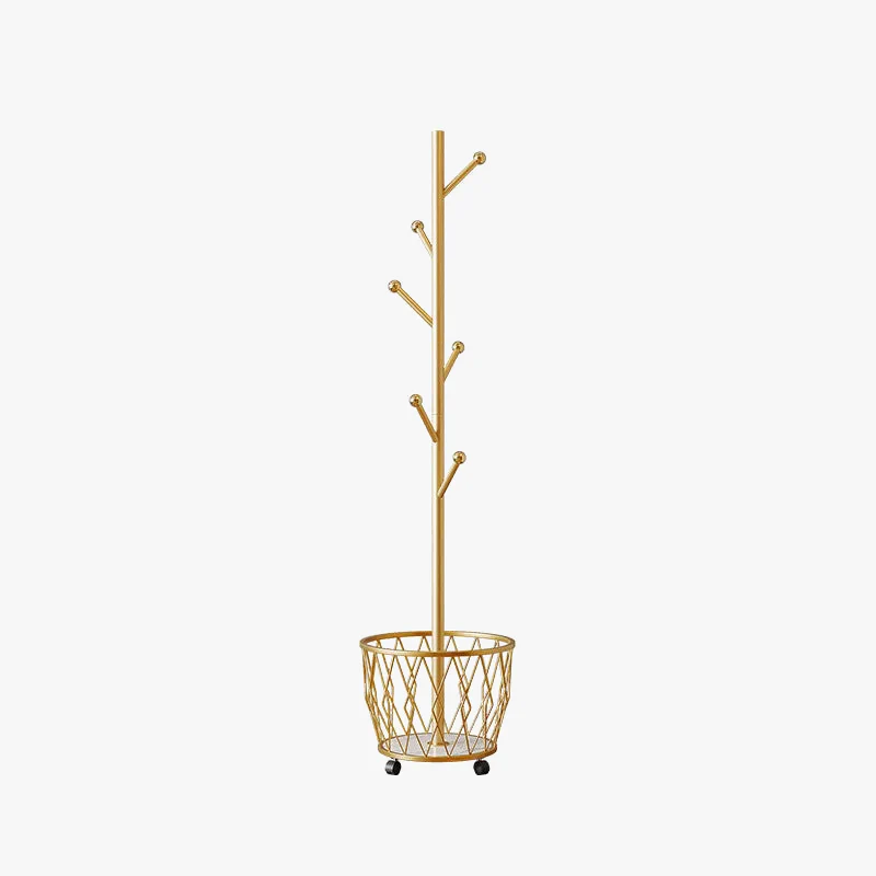 cintre à vêtements moderne avec étagère mobile à roulettes - Image 7