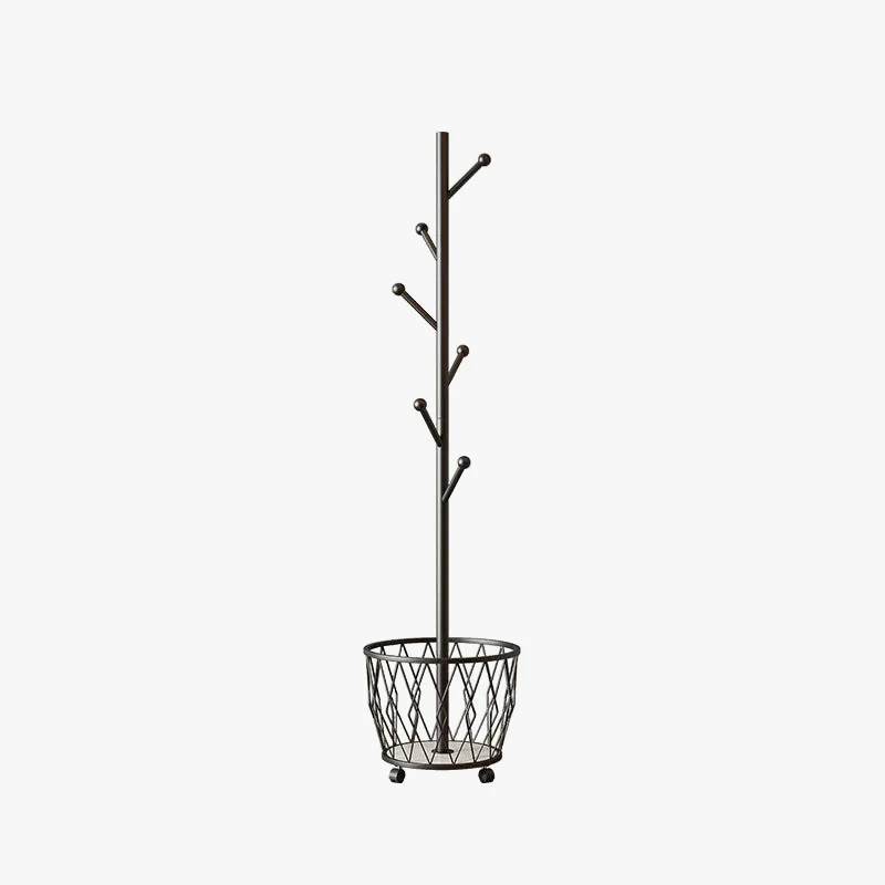 cintre à vêtements moderne avec étagère mobile à roulettes - Image 8