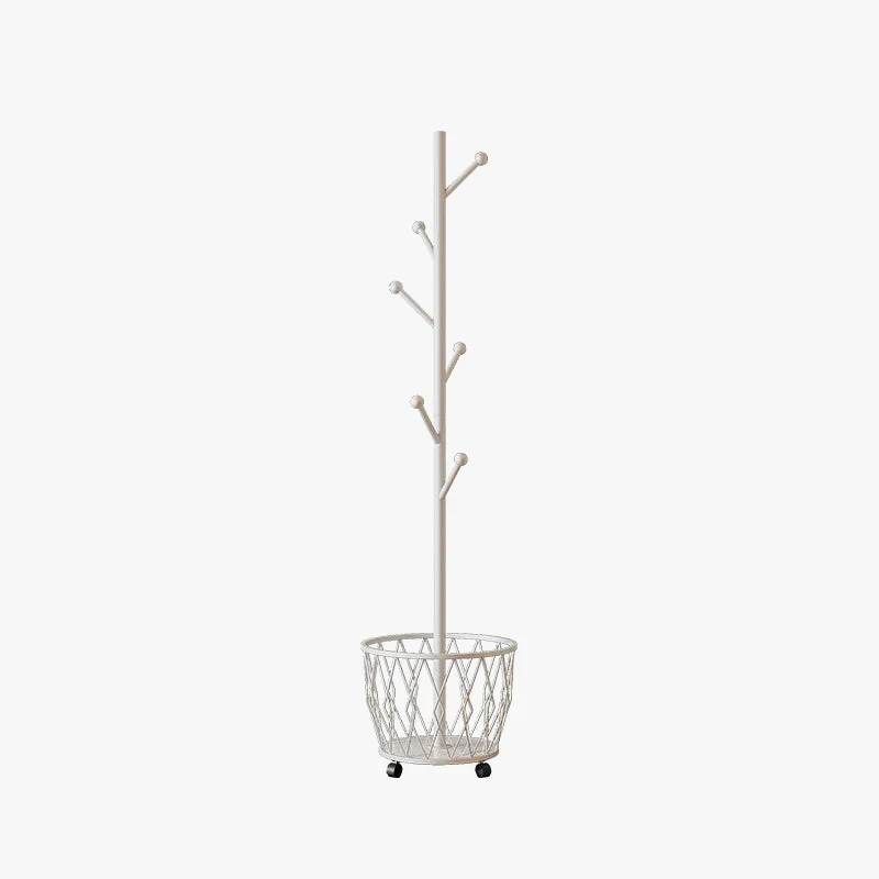 cintre à vêtements moderne avec étagère mobile à roulettes - Image 9