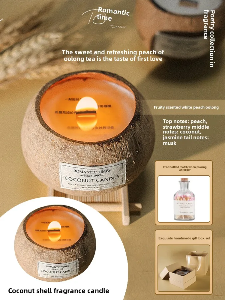 coffret cadeau bougie parfumée noix de coco souvenir de noël - Image 14