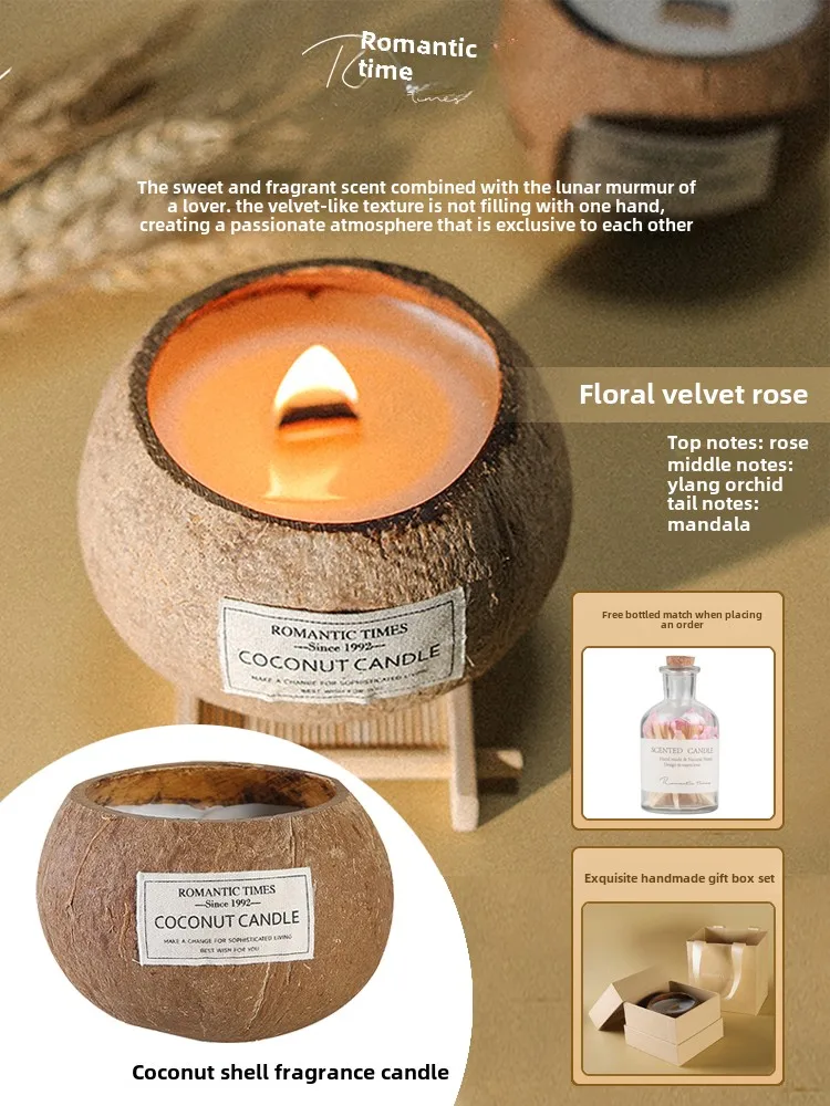 coffret cadeau bougie parfumée noix de coco souvenir de noël - Image 20