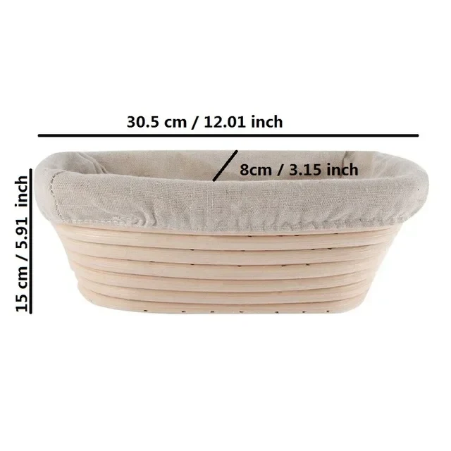 corbeille à pain en rotin panier pour cuisson et fermentation - Image 15