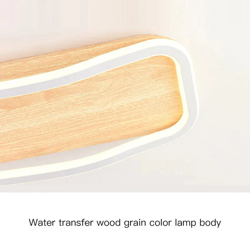Couloir allée Led plafonnier intérieur décoration de la maison moderne en bois lustre pour chambre balcons vestiaire cuisine lampe - Image 6
