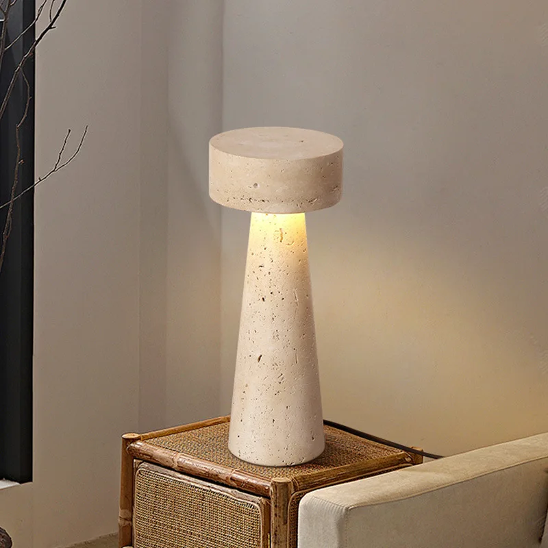Creative Stone Table Lamp Desk Light for Bedroom Living Room Study - Image 4