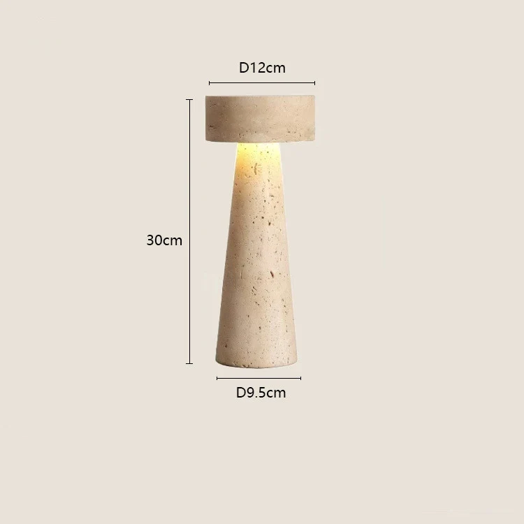 Creative Stone Table Lamp Desk Light for Bedroom Living Room Study - Image 7