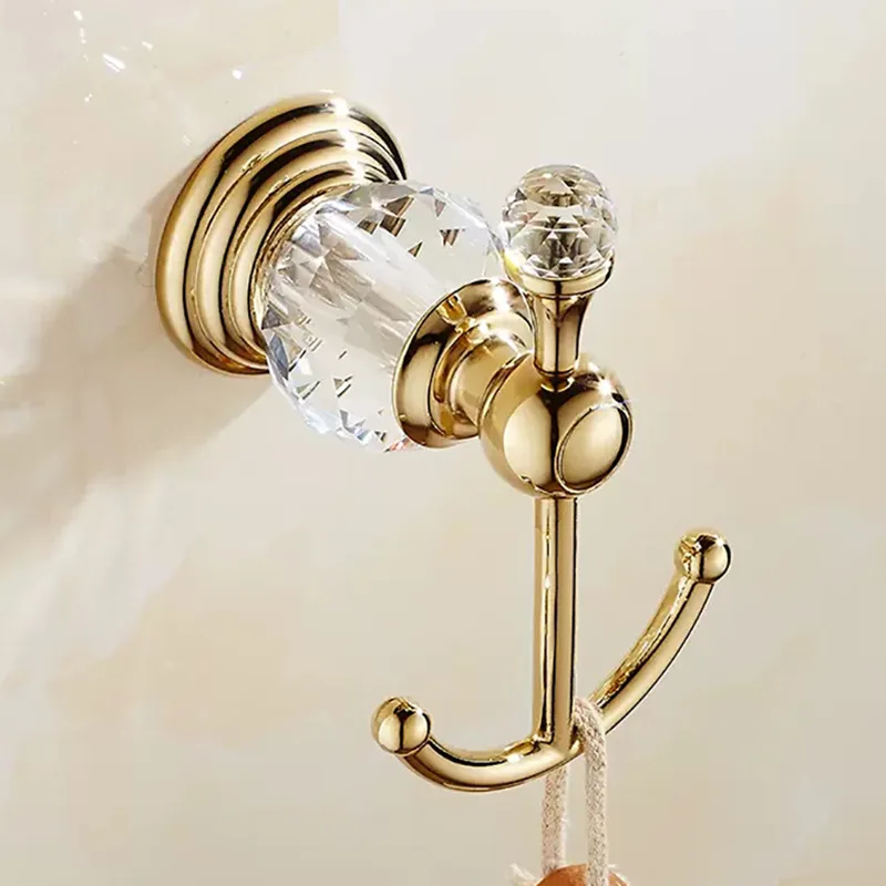 crochet en cristal et acier inoxydable pour salle de bain - Image 4