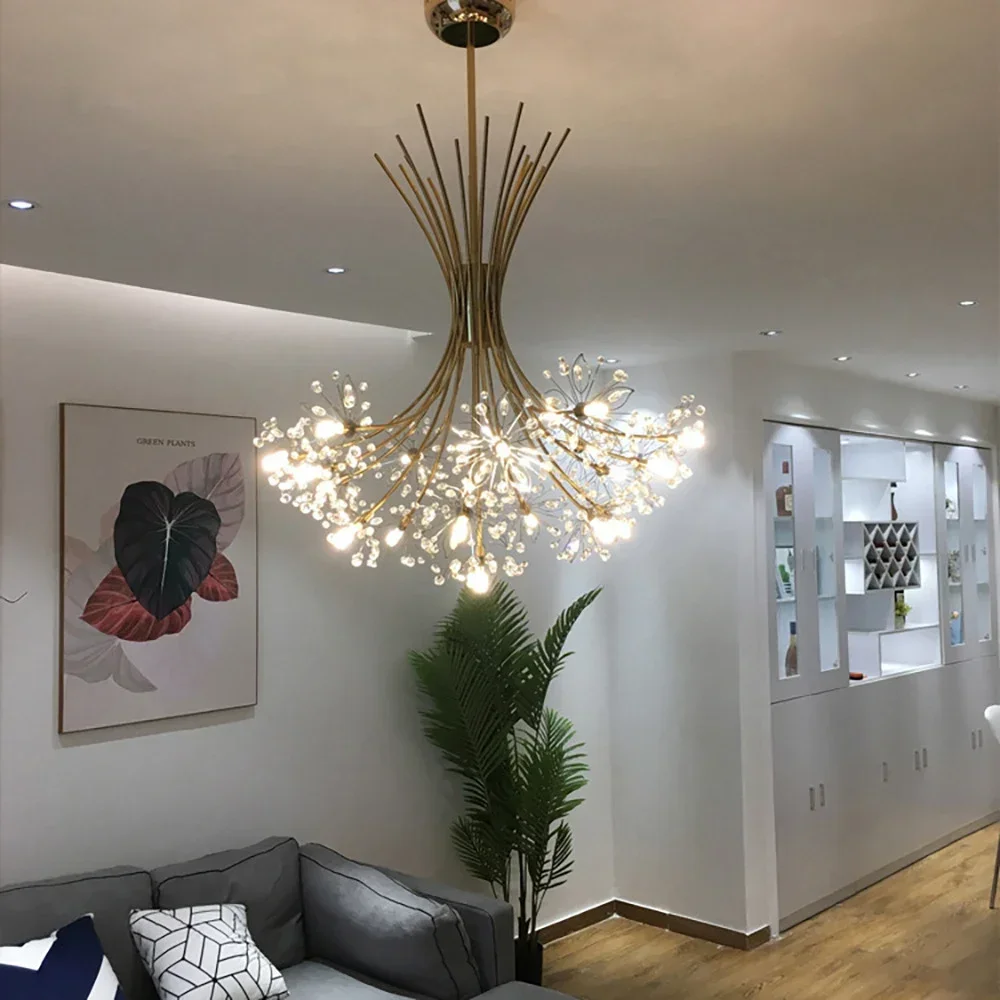 Dandelion Chandelier Nordic Pendant Lamp Ceiling Suspension Hanging Light for Living Ding Room - Image 2