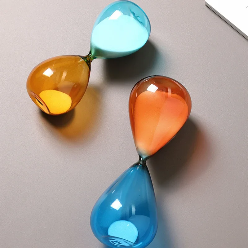 décoration sablier créative en verre pour intérieur élégant - Image 3