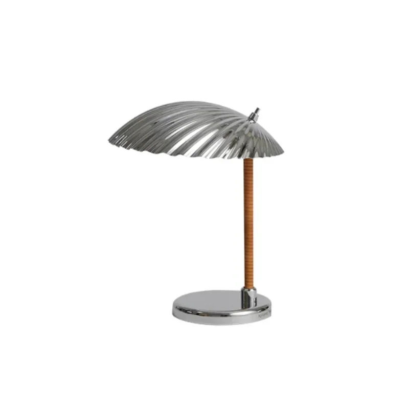Denmark Designer Vintage Shell High Quality Led Table Lamp Desk Light Copper Chrome Close to Original - Image 8
