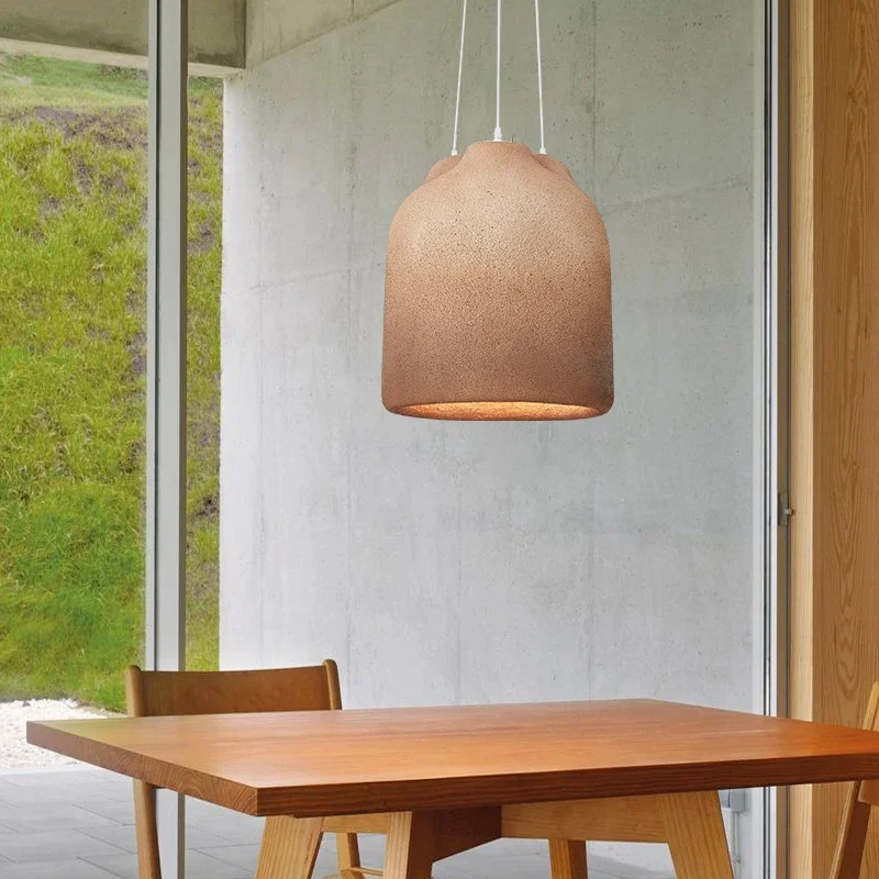 Designer Dining Room Wabi Sabi Chandelier Coffee Model House Personality LED Decor Light Creative Table Bar Kitchen Pendant Lamp - Image 5