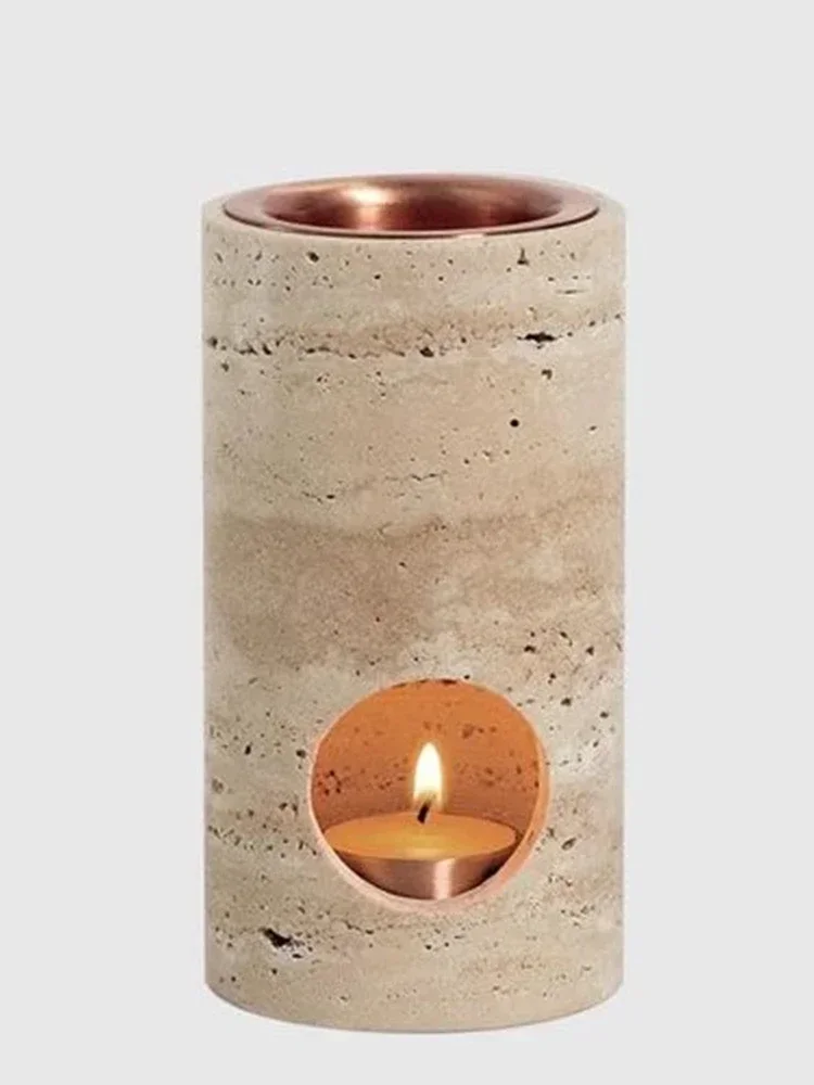 diffuseur d'huiles essentielles cylindrique en pierre personnalisable en gros - Image 4