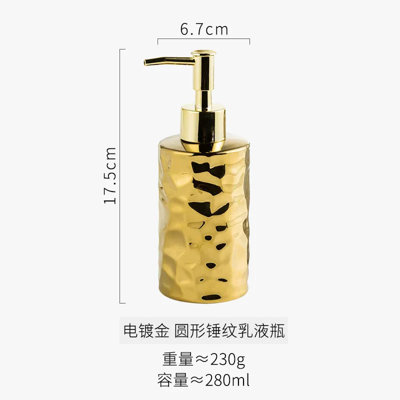 distributeur de savon en céramique pour lotion et shampoing - Image 9