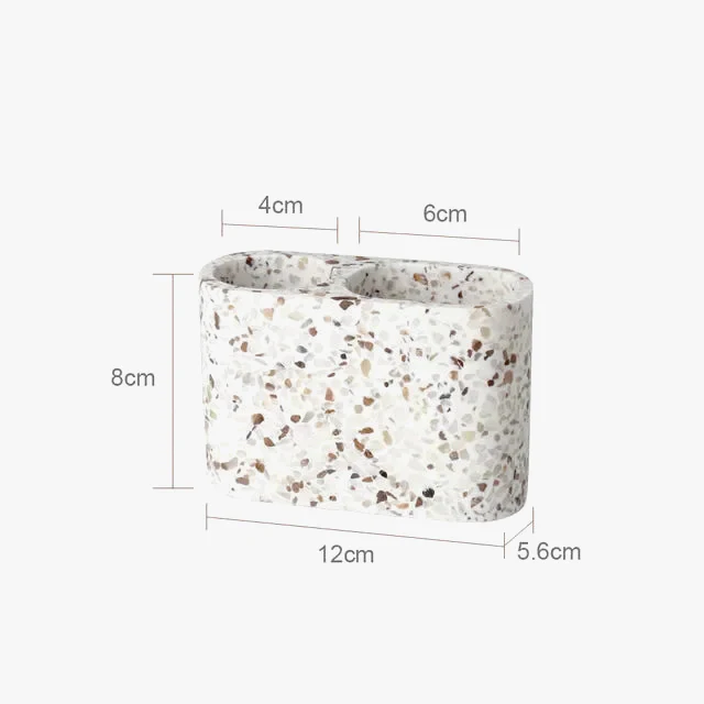 distributeur de savon en pierre naturelle pour salle de bain décorative - Image 8