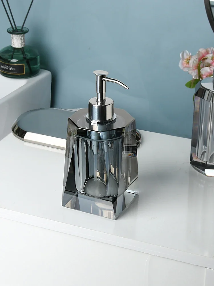 distributeur de savon en verre accessoires de salle de bain luxe - Image 13
