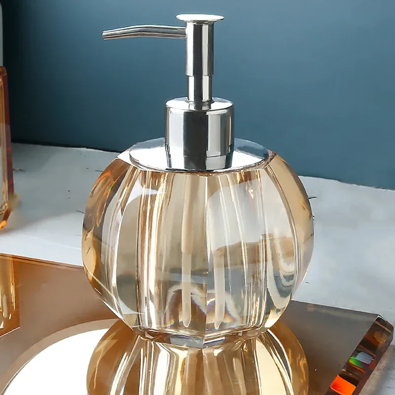 distributeur de savon en verre accessoires de salle de bain luxe - Image 14
