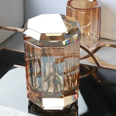 distributeur de savon en verre luxe pour salle de bain - Image 10