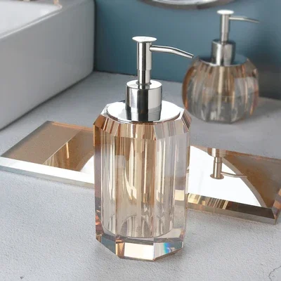 distributeur de savon en verre luxe pour salle de bain - Image 11