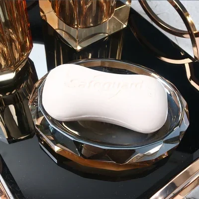 distributeur de savon en verre luxe pour salle de bain - Image 12