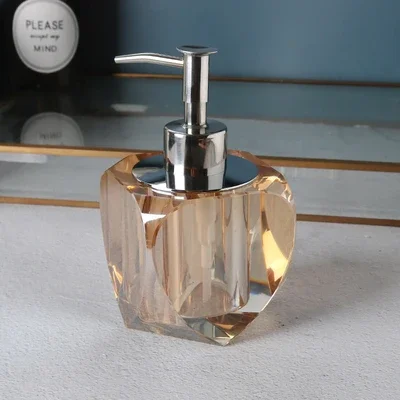 distributeur de savon en verre luxe pour salle de bain - Image 14