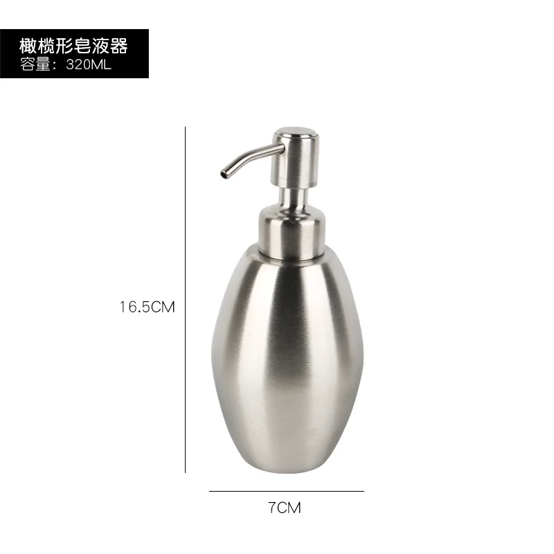 distributeur de savon liquide en acier inoxydable pour salle de bain - Image 15