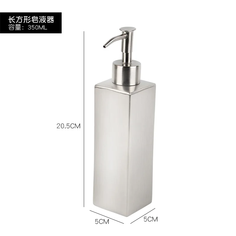 distributeur de savon liquide en acier inoxydable pour salle de bain - Image 18