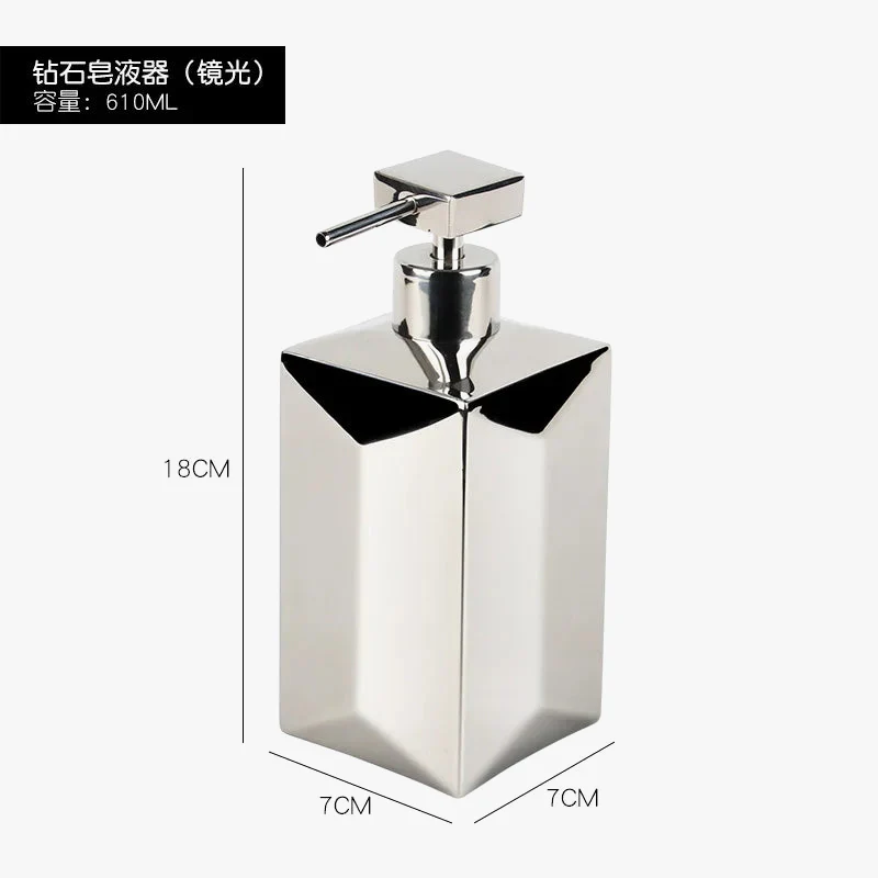 distributeur de savon liquide en acier inoxydable pour salle de bain - Image 6