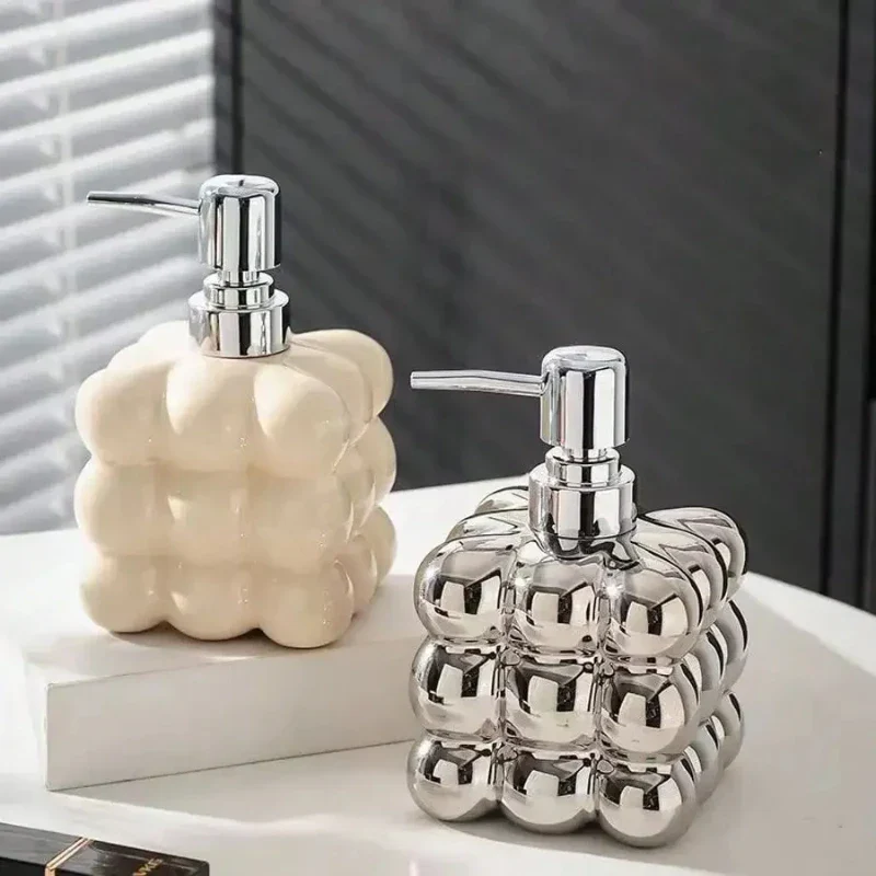 distributeur de savon liquide en céramique pour salle de bain - Image 2