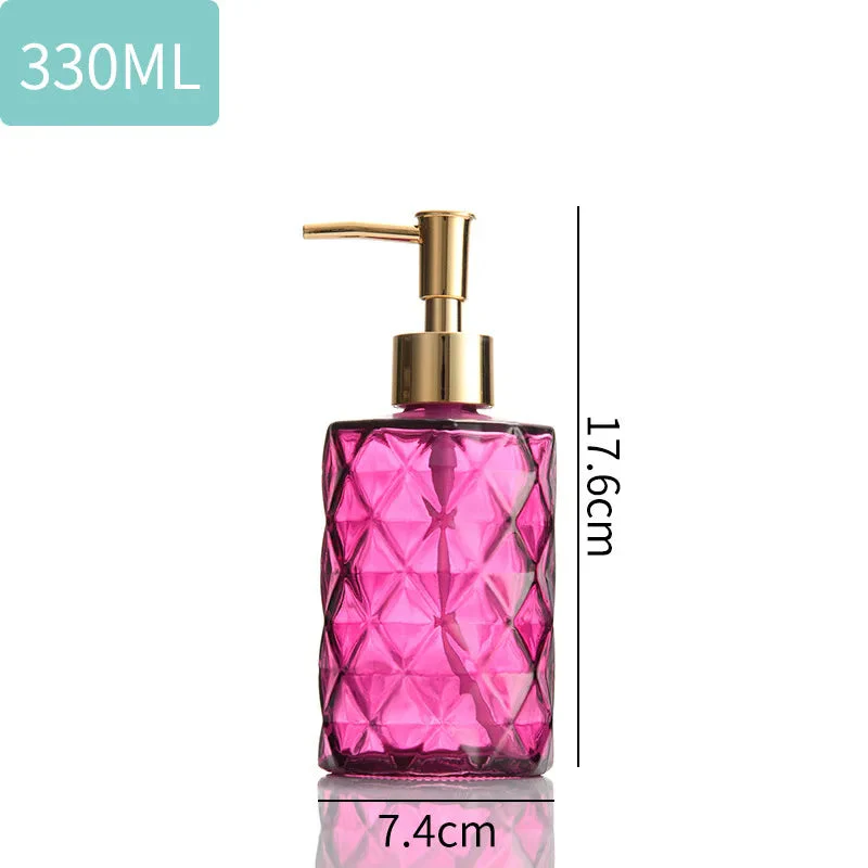 distributeur de savon liquide en verre portable pour salle de bain - Image 6