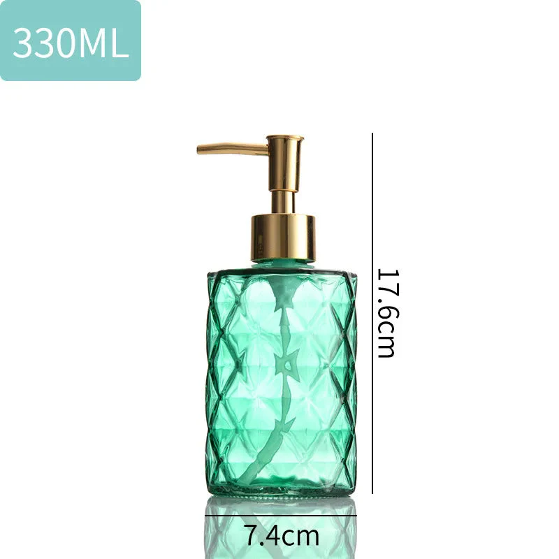 distributeur de savon liquide en verre portable pour salle de bain - Image 7