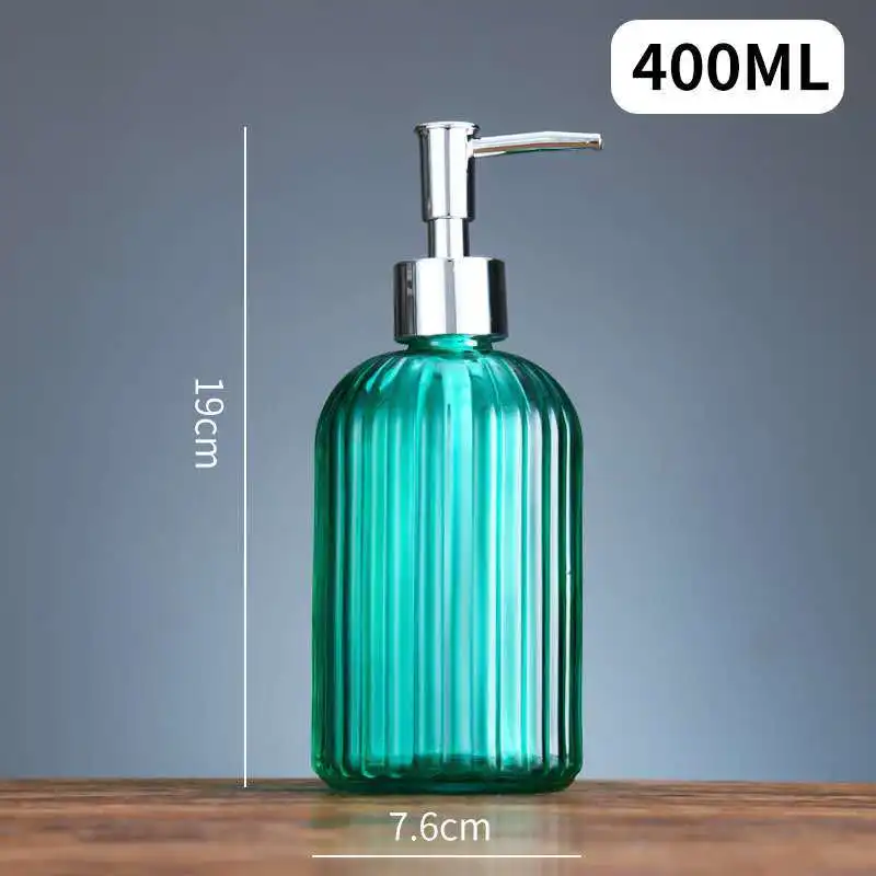 distributeur de savon liquide en verre portable pour salle de bain - Image 8