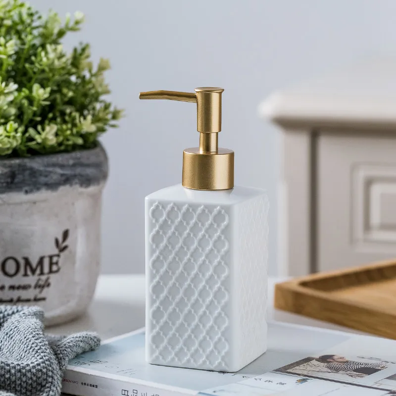 distributeurs de savon liquide en céramique pour salle de bain cadeau - Image 5