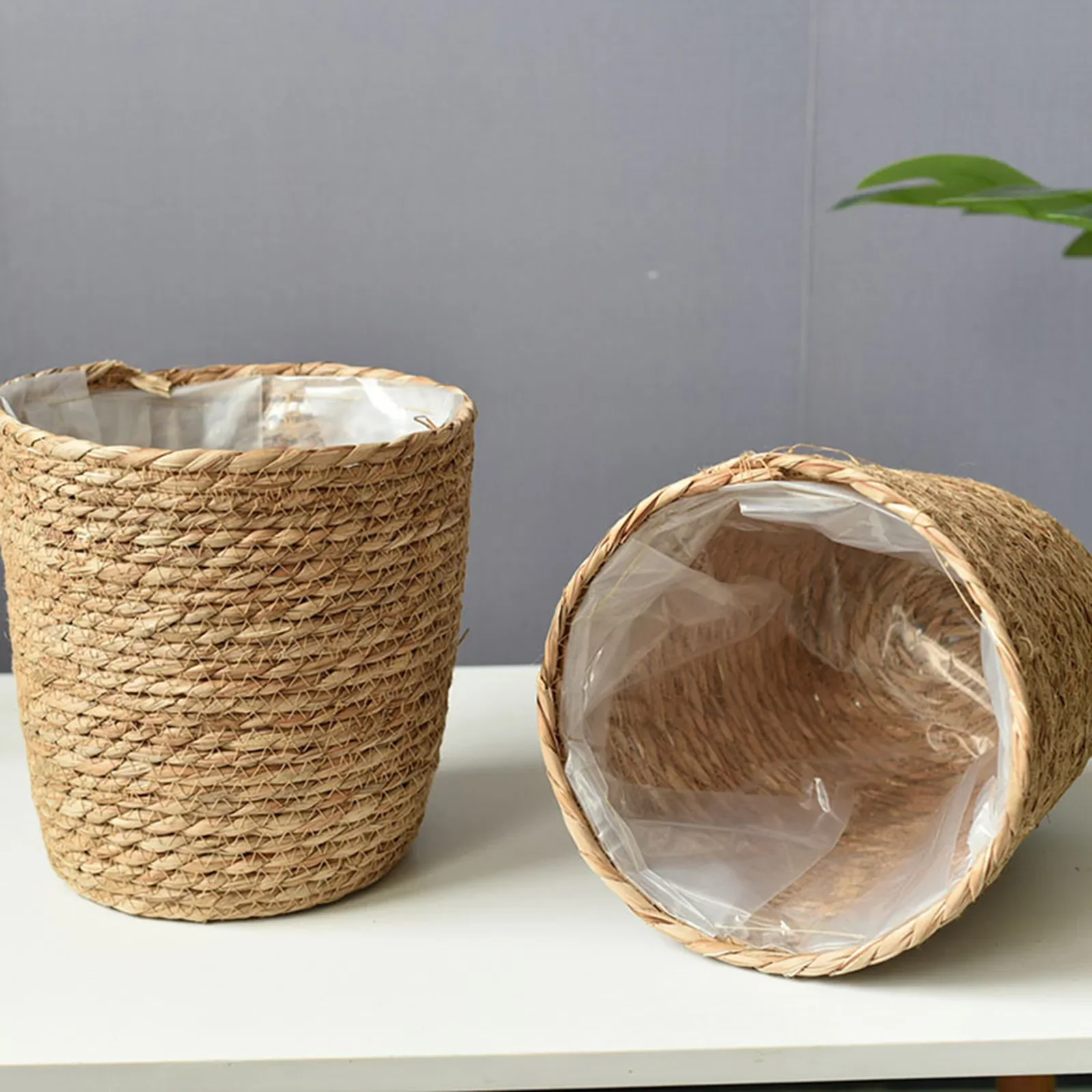 doublures en rotin pour paniers à plantes et décoration jardin - Image 3